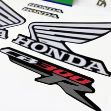 Kit Adesivos Para Honda Cb 300r 2013 Moto Preta Emblemas Asa Sportinox Foto mini 4