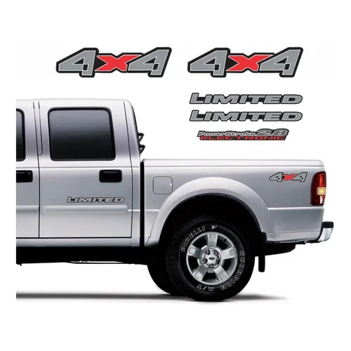 Kit Adesivos Ranger 4x4 Limited 2.8 Powerstroke 2005 R159 Foto 1