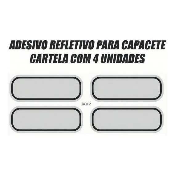 Kit Adesivos Refletivo Capacete Moto Bicicleta Carro Bike Foto 1
