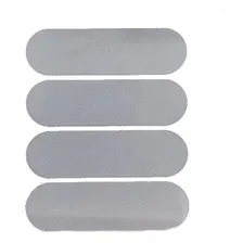 Kit Adesivos Refletivo Para Capacete Moto Cor Prata Foto mini 1