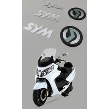 Kit Adesivos Resinado Carenagem Compatível Sym Maxsym 006 Foto mini  3