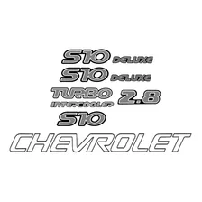 Kit Adesivos Resinados Chevrolet S10 4x4 2000 Prata Foto mini 1