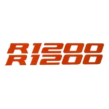 Kit Adesivos Resinados Para Bmw Modelo R1200 Laranja 18746 Foto mini 1