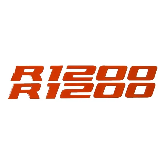 Kit Adesivos Resinados Para Bmw Modelo R1200 Laranja 18746 Foto 1