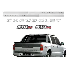 Kit Adesivos S10 4x4 Executive 09/2011 + Faixa Grafite R721 Foto mini 1
