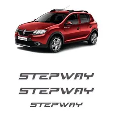 Kit Adesivos Sandero Stepway 2012 Lateral E Traseiro Grafite Foto mini 1