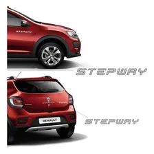 Kit Adesivos Sandero Stepway 2015 Prata + Soleira Protetora Foto mini  2