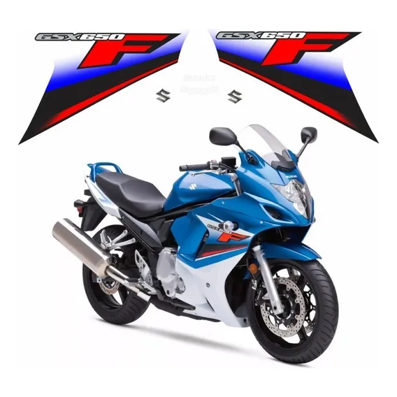 Kit Adesivos Suzuki Gsx 650f 2011 Azul Gsxfaz Foto 1