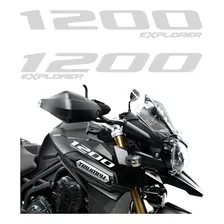 Kit Adesivos Tanque Para Triumph Tiger Explorer 1200 20728 Cor Aço Escovado Foto mini 1