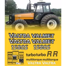 Kit Adesivos Trator Valtra Valmet 1580s Turbo Completo R743 Foto mini 1