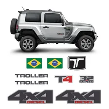Kit Adesivos Troller T4 2015/2021 4x4 Diesel 3.2 6speed Foto mini 1