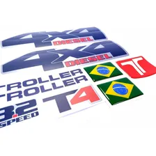 Kit Adesivos Troller T4 3.2 6speed 4x4 Diesel Resinado 2015 2016 2017 2018 2019 Trl035 Foto mini 1