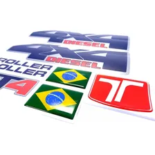 Kit Adesivos Troller T4 3.2 6speed 4x4 Diesel Resinado 2015 2016 2017 2018 2019 Trl035 Foto mini 2