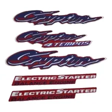 Kit Adesivos Yamaha Crypton 2002 Vermelha 00851 Cor PADRÃO Foto mini 1