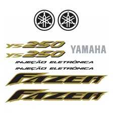 Kit Adesivos Yamaha Fazer 250 2007 Vermelha 10190 Foto mini 1