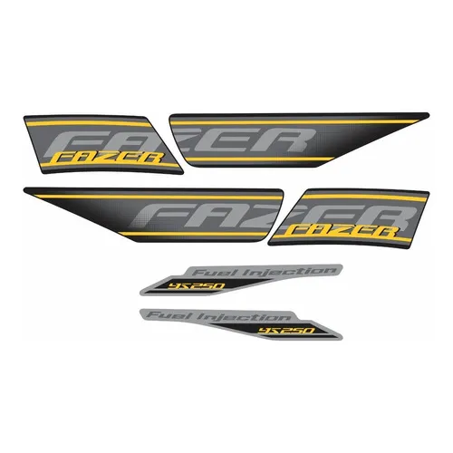 Kit Adesivos Yamaha Fazer 250 Especial 2011 Preta 10255 Foto 1