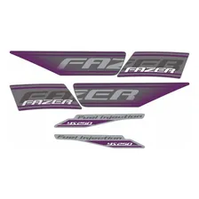 Kit Adesivos Yamaha Fazer 250 Especial 2011 Roxa 10256 Cor FAZER 250 ESPECIAL 2011 ROXA Foto mini 2