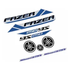 Kit Adesivos Yamaha Fazer 250bf 2013 Prata 10367 Cor PADRÃO Foto mini 3