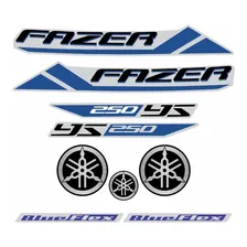 Kit Adesivos Yamaha Fazer 250bf 2013 Prata 10367 Cor PADRÃO Foto mini 1