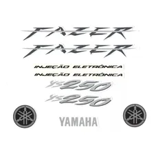 Kit Adesivos Yamaha Fazer Ys 250cc 2008 Azul - Lb10211 Foto  mini 1