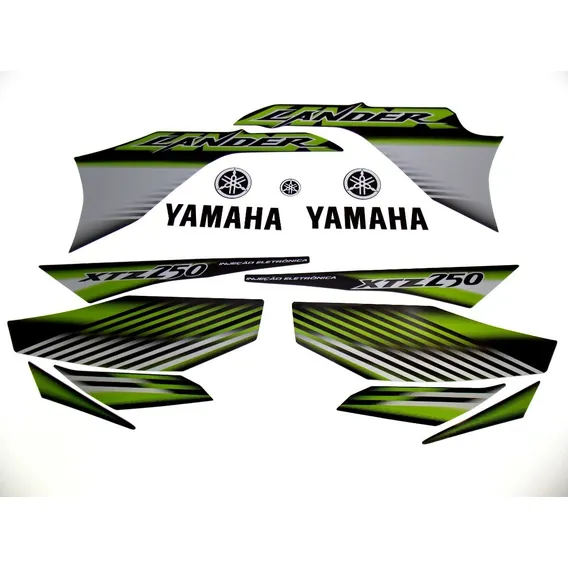 Kit Adesivos Yamaha Lander 250 2009 Preta 10194 Foto 1