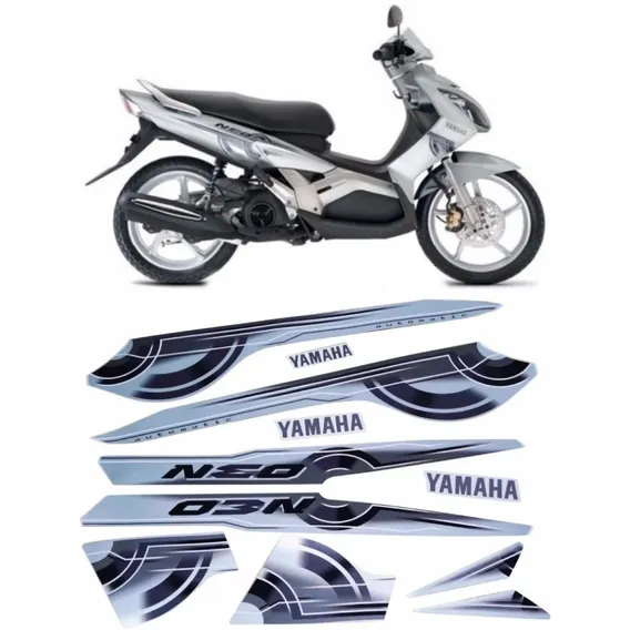 Kit Adesivos Yamaha Neo 2010 Prata 10311 Foto 1