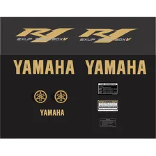 Kit Adesivos Yamaha R1 2008 Preta R108pt Foto mini  2