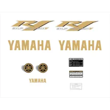 Kit Adesivos Yamaha R1 2008 Preta R108pt Foto  mini 1