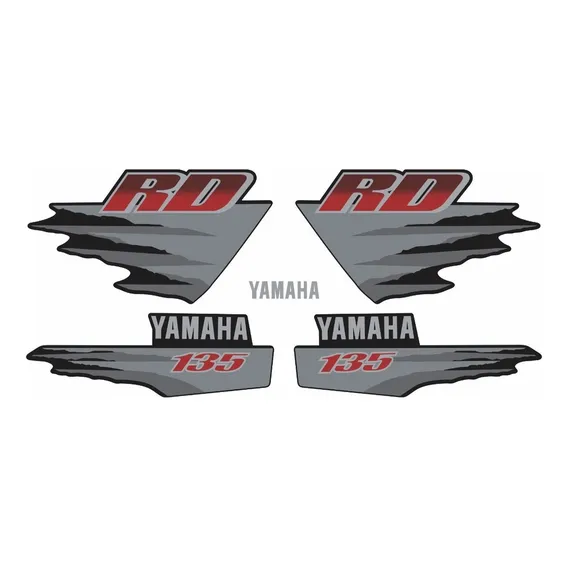 Kit Adesivos Yamaha Rd135 1998 Preta 00543 Foto 1
