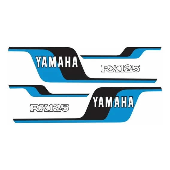 Kit Adesivos Yamaha Rx125 1979 Azul 00196 Foto 1