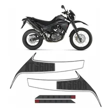 Kit Adesivos Yamaha Xt 660r 2010 À 2012 Preta 10327 Cor Grafite Foto mini 1