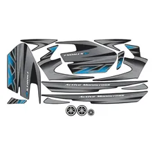 Kit Adesivos Yamaha Xtz 125 2006 Preta 00991 Foto mini 1