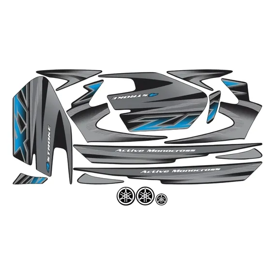 Kit Adesivos Yamaha Xtz 125 2006 Preta 00991 Foto 1