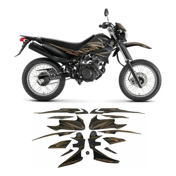 Kit Adesivos Yamaha Xtz 125x 2012 Preta 10358 Cor Xtz 125 Foto 1
