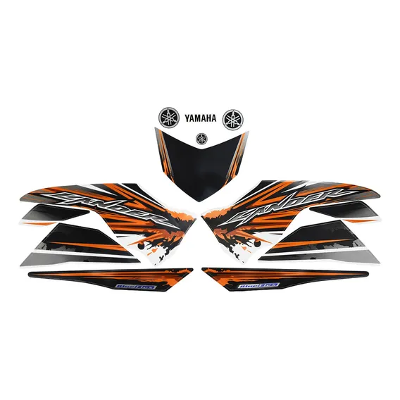 Kit Adesivos Yamaha Xtz 250 Lander 2016 Branca Foto 1