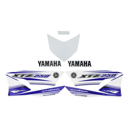 Kit Adesivos Yamaha Xtz 250 Lander 2017 Azul Foto 1