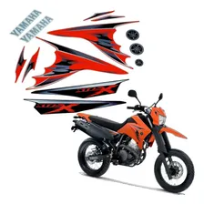 Kit Adesivos Yamaha Xtz 250x 2009 Laranja 10182 Foto mini 2