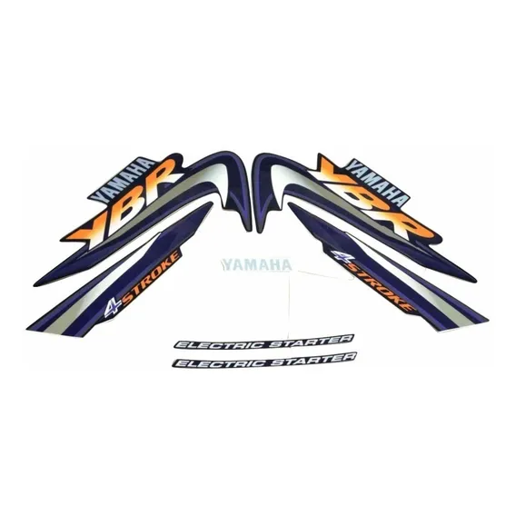Kit Adesivos Yamaha Ybr 125 2003 Preta 00829 Cor PADRÃO Foto 1
