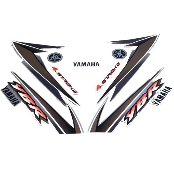 Kit Adesivos Yamaha Ybr 125 2004 Prata 00876 Cor ADESIVO YBR 125 2004 PRATA Foto 1