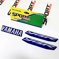 Kit Adesivos Yamaha Ybr 125 Factor 2009 Moto Azul + Emblemas Foto mini 3