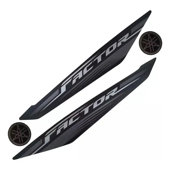 Kit Adesivos Yamaha Ybr 125i Factor 2019 (vermelho/preto) Foto 1
