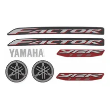 Kit Adesivos Yamaha Ybr Factor 125 2009 Vermelha Foto mini 1