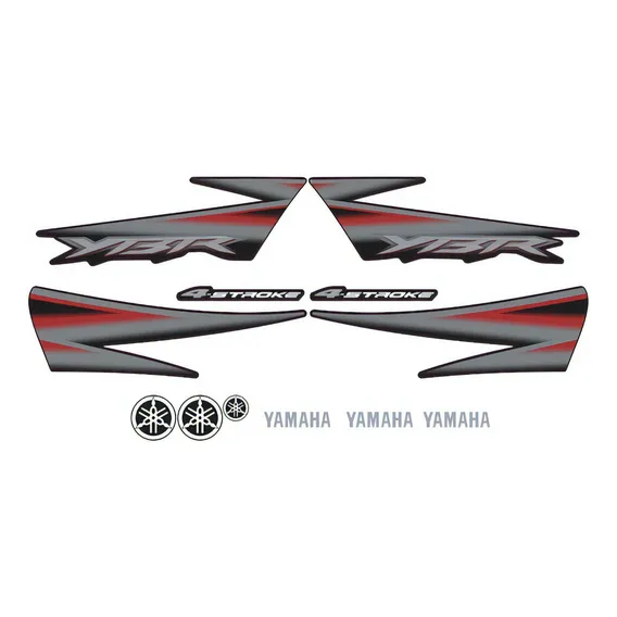 Kit Adesivos Ybr 125 2005 Preta 00944 Cor Yamaha Ybr 125 2005 Preta Foto 1