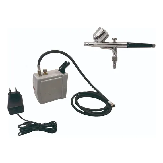 Kit Aerografia Onetools - Mini Compressor + Aerógrafo 0,2mm Foto 1