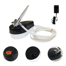Kit Aerografo Bivolt 110/220 Hs07 + Aerografo Pigmentação Foto  mini 1