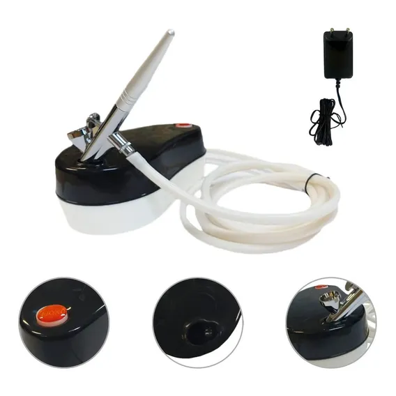 Kit Aerografo Bivolt 110/220 Hs07 + Aerografo Pigmentação Foto 1