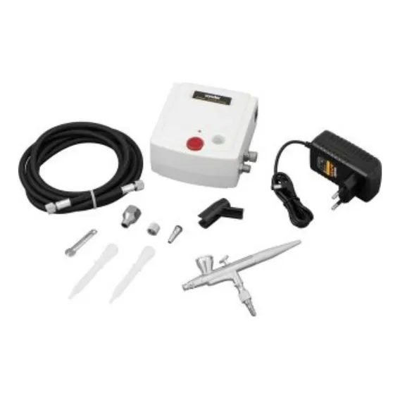 Kit Aerógrafo Com Minicompressor Vonder Profissional Bivolt Foto 1