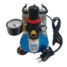 Kit Aerógrafo Compressor Bivolt Profissional + Aerógrafo Bico 0.3mm Para Aeromodelismo, Airbrush, Barbeiro WWSoldas Foto mini  2