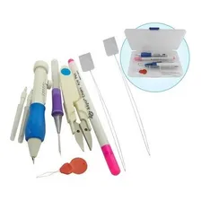 Kit Agulha Magica Bordado Ponto Russo Alto Relevo 10 Itens Foto mini 1