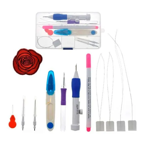 Kit Agulha Mágica Bordado Russo Foto 1